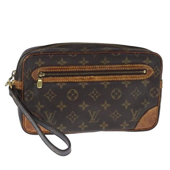 LOUIS VUITTON Monogram Marly Dragonne GM Clutch Bag M51825 LV Auth ar12931 - Picture 1 of 16